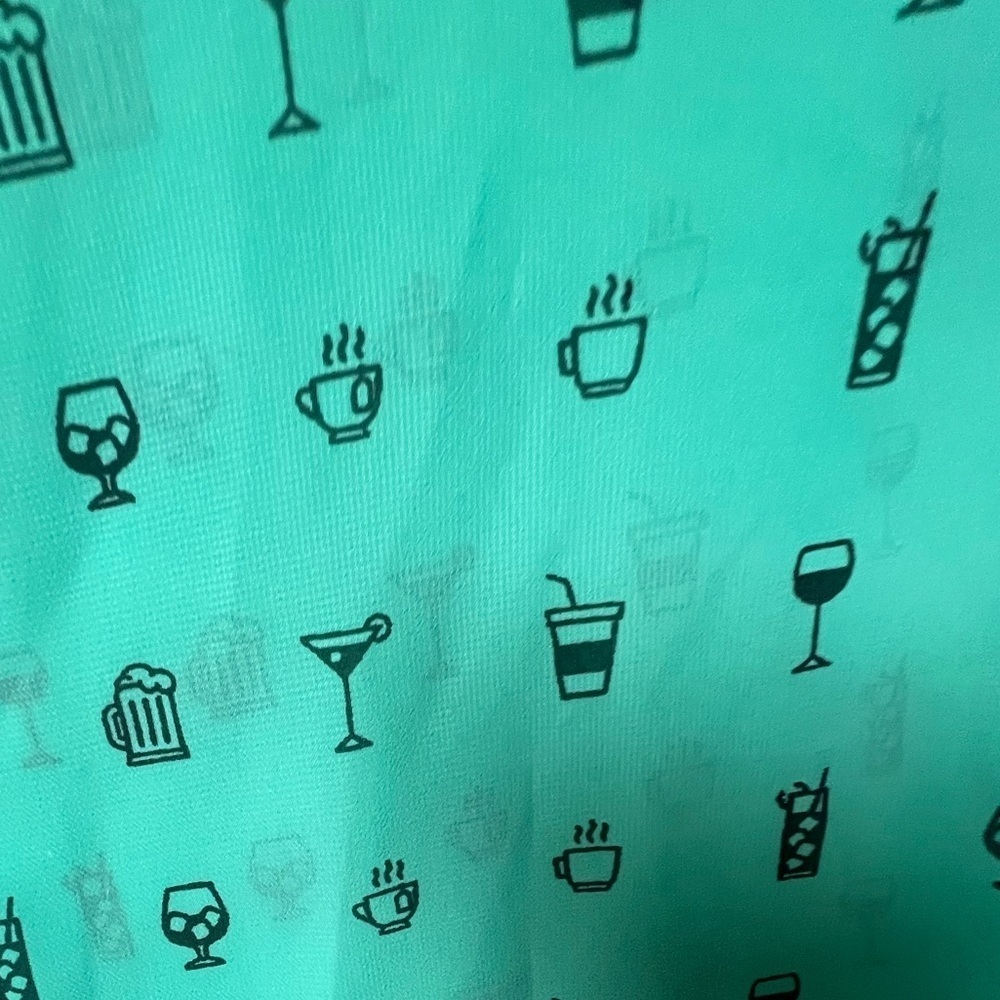 ZINK OF LONDON LONG SLEEVE SHEER LIKE FUN SHIRT MEDIUM TURQUOISE SIZE LARGE - Picture 10 of 13